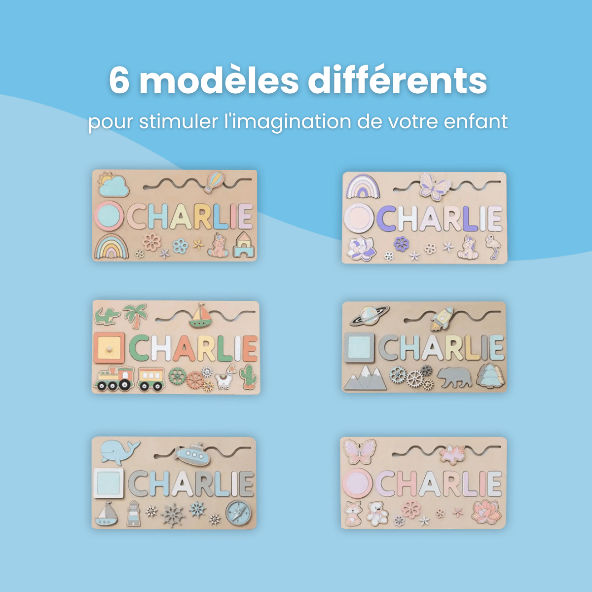 Casse - tête en Bois Personnalisé - Enfant Joyeux FR