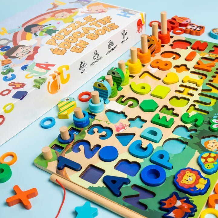 Casse - tête Montessori en Bois - Enfant Joyeux FR