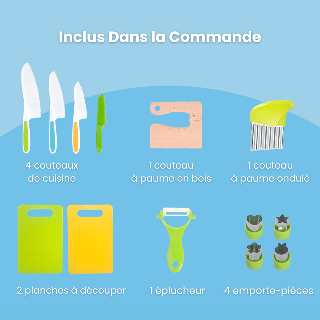 Ensemble de Cuisine Montessori 13 pièces - Enfant Joyeux FR