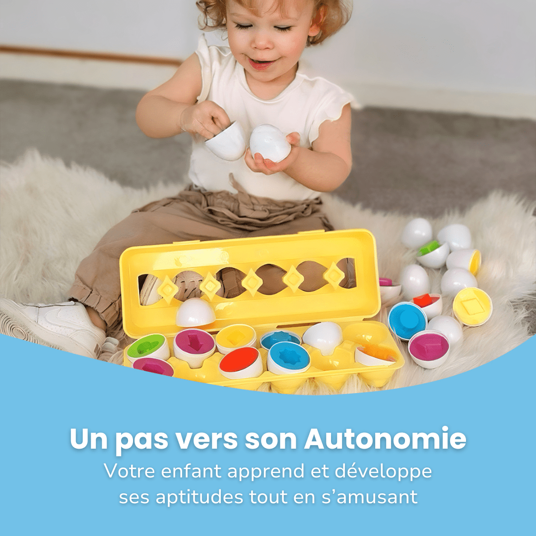 Œufs Géométriques Montessori - Enfant Joyeux FR
