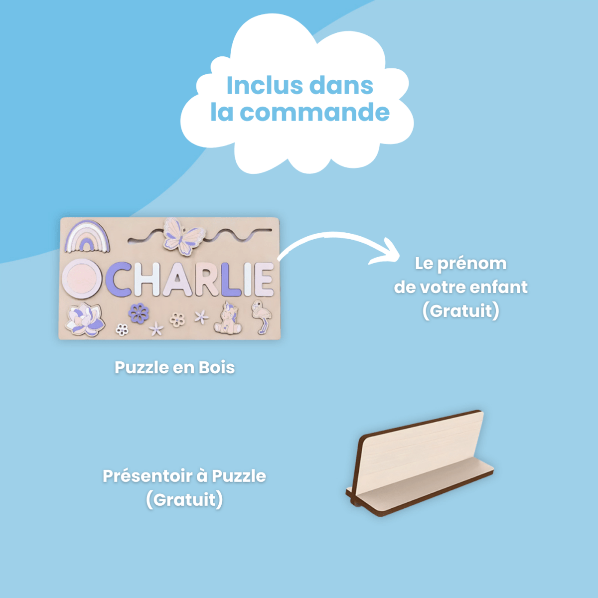 Puzzle en Bois Personnalisé - Enfant Joyeux FR