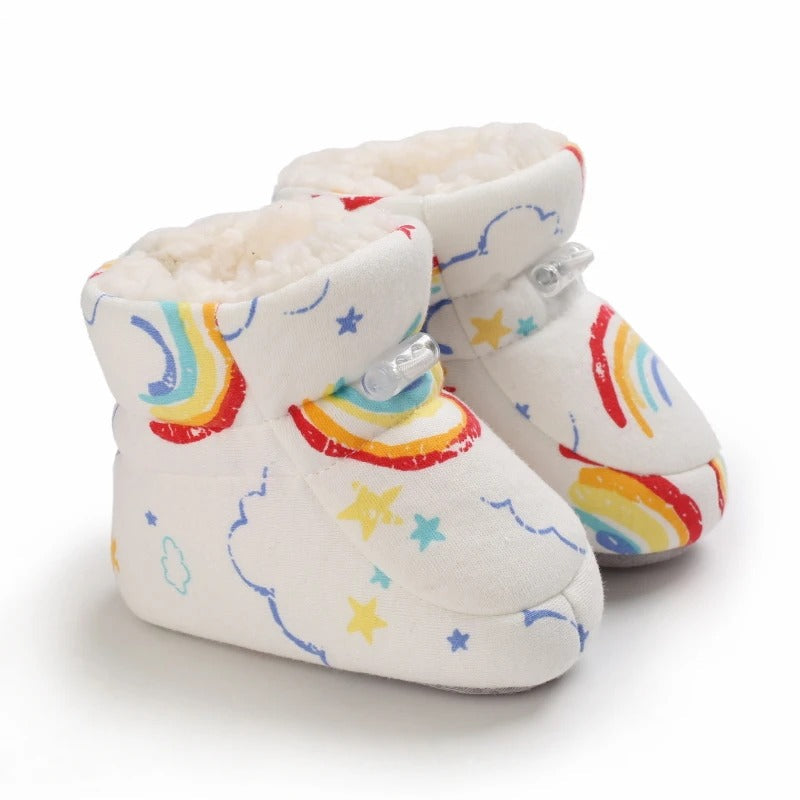 Semelles antidérapantes de bottines bébé pour une meilleure adhérence