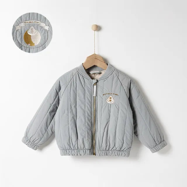 Veste D’Hiver En Coton Brodée