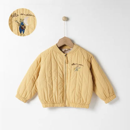 Veste D’Hiver En Coton Brodée