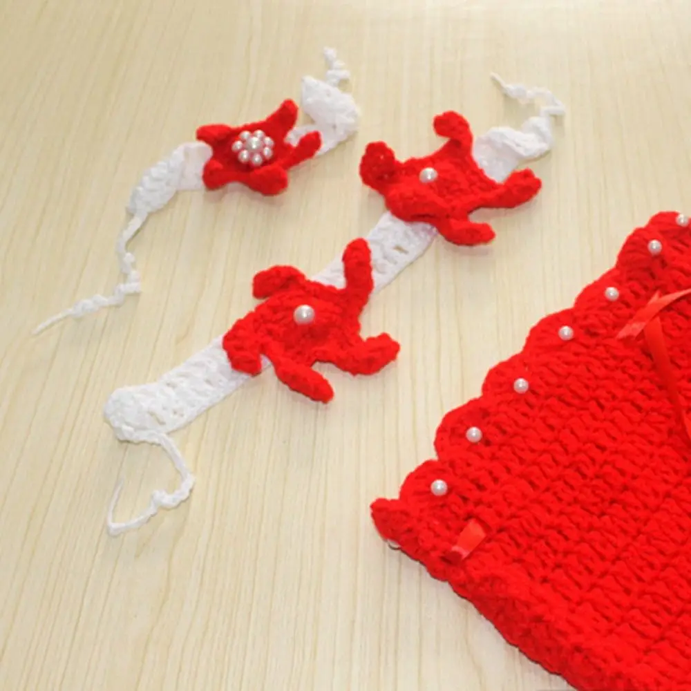 Tenue complète de sirène pour bébé présentée à plat