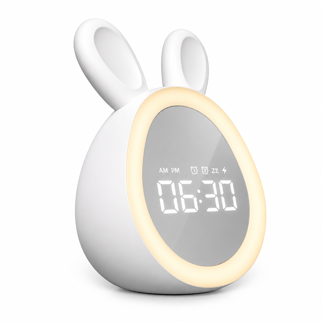 Réveil Enfant Numérique Avec Veilleuse Lapin