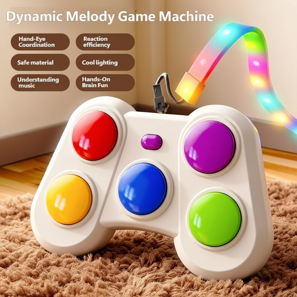 Utilisation du jeu électronique à boutons colorés