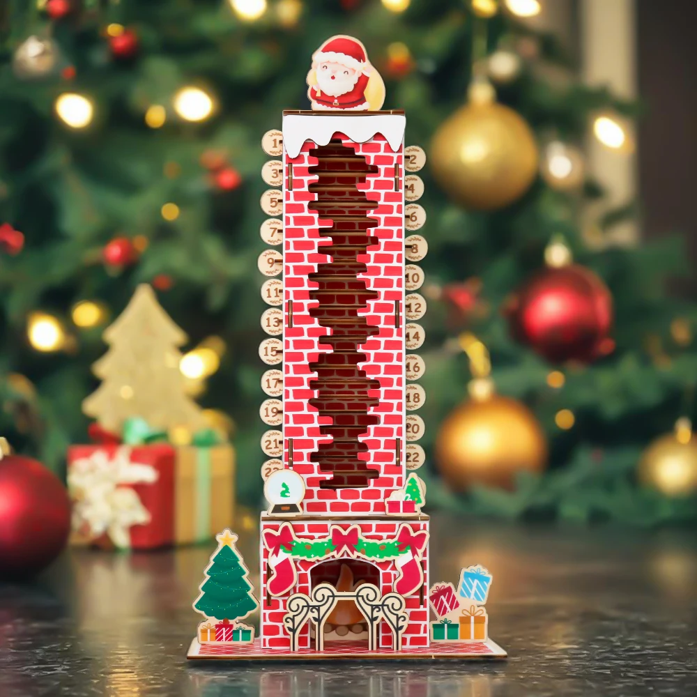 Calendrier de l’Avent en bois prêt à accompagner les fêtes de Noël
