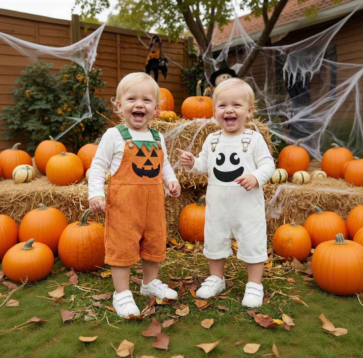 Salopette bébé Halloween avec bretelles réglables