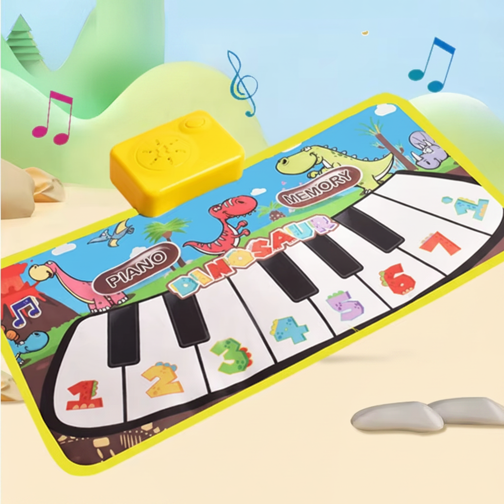 Touches de piano intégrées au tapis musical