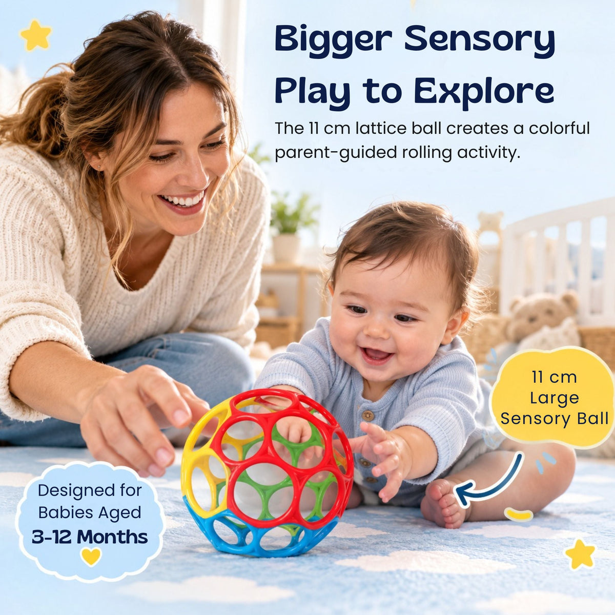 Balle Sensorielle Pour Bébé À Saisir Et Faire Rouler