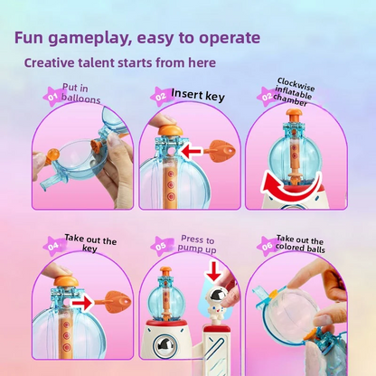 Jeu créatif permettant de donner forme à des ballons