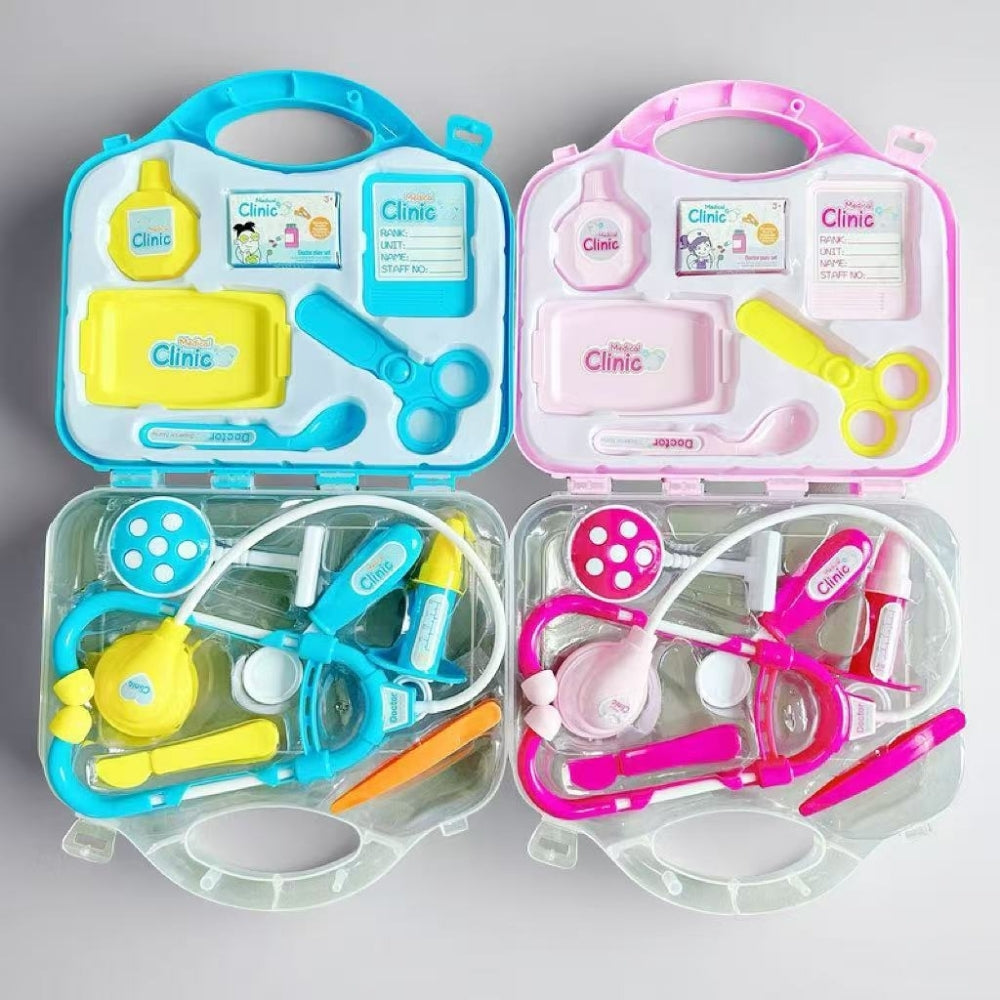 Set de docteur de 12 pièces présenté pour un jeu d’imitation