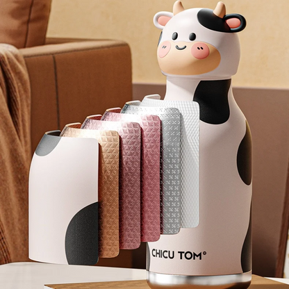 Détail du motif animal imprimé sur la gourde isotherme
