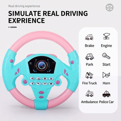 Enfant jouant avec un volant interactif sonore