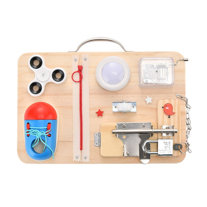 Tableau Montessori d’Activités à Loquets pour Enfant
