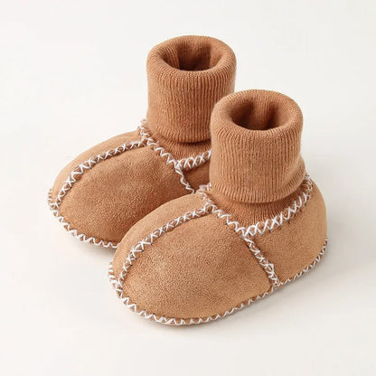 Chaussons Bébé En Tricot Doux