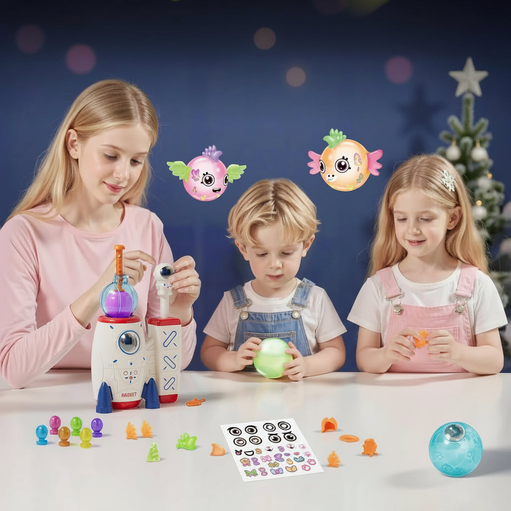 Kit de création de ballons présenté avec sa machine