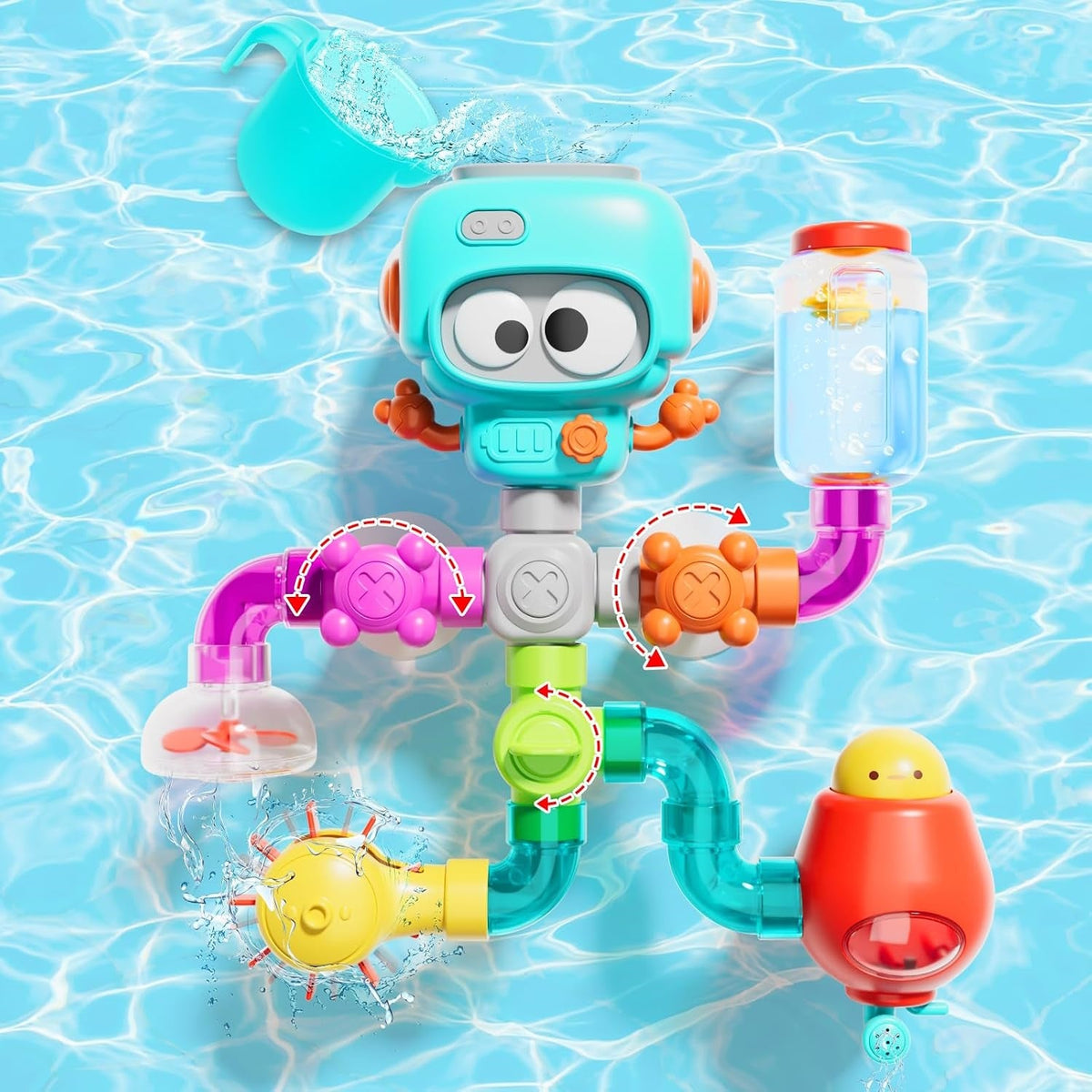 Tuyaux à assembler du jouet robot pour créer un circuit d’eau