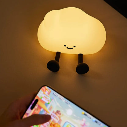Lampe nuage en silicone utilisée comme lumière de chevet
