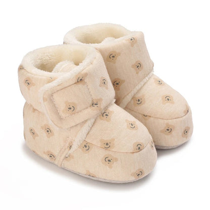 Bottines Bébé Doublées En Fourrure À Semelles Antidérapantes