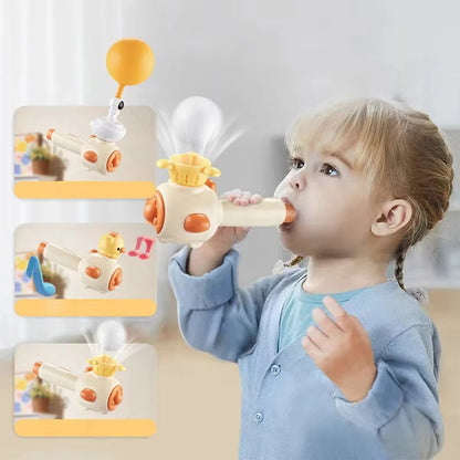 Jeu éducatif Montessori conçu pour pratiquer le souffle