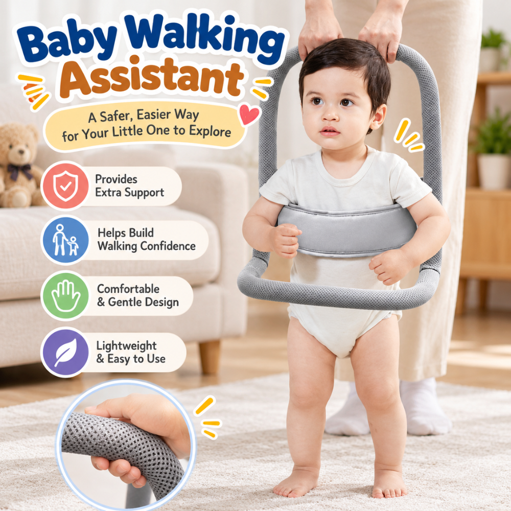 Harnais de l’aide à la marche pour bébé, conçu pour accompagner les premiers pas.