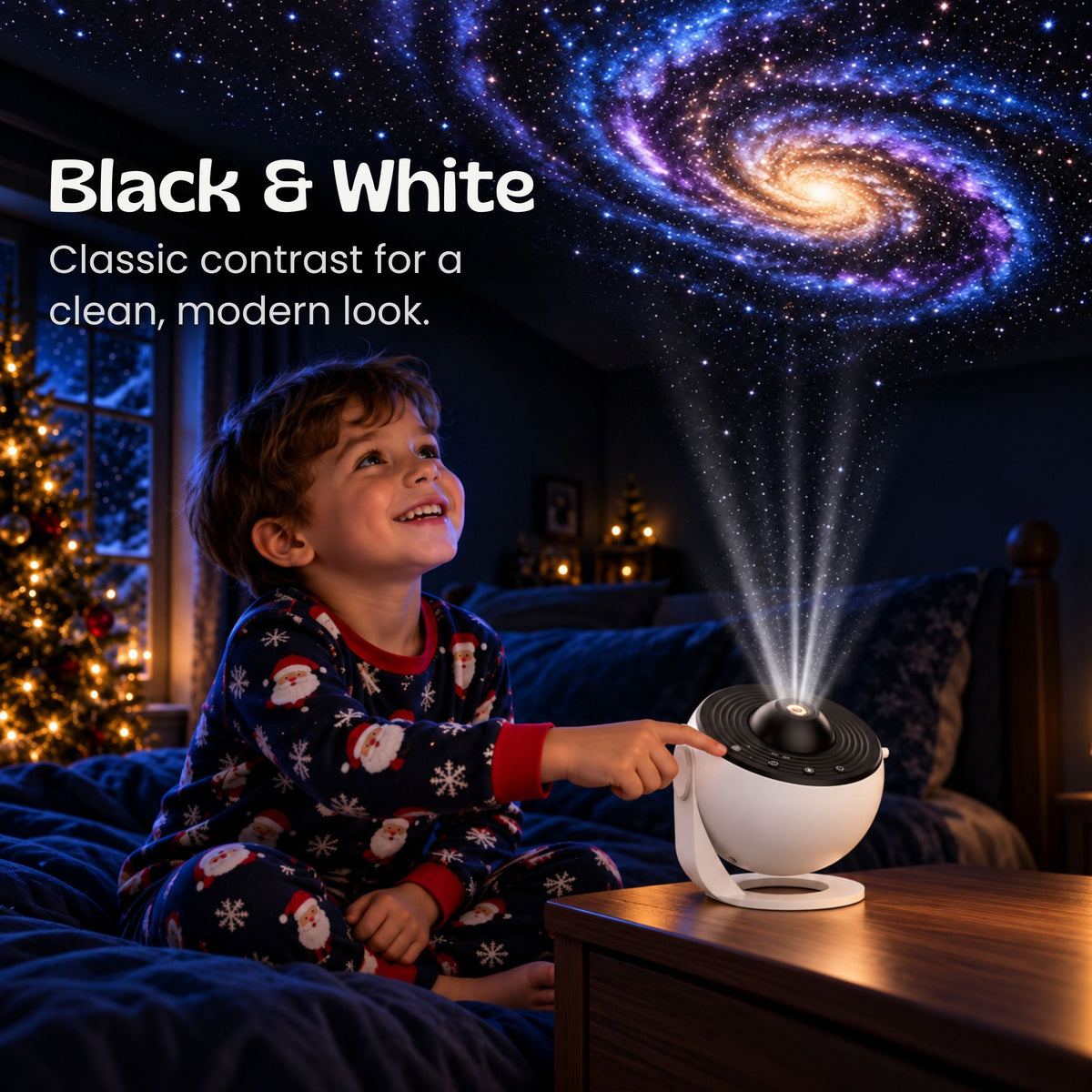 Projecteur de ciel étoilé pour enfants posé dans une chambre