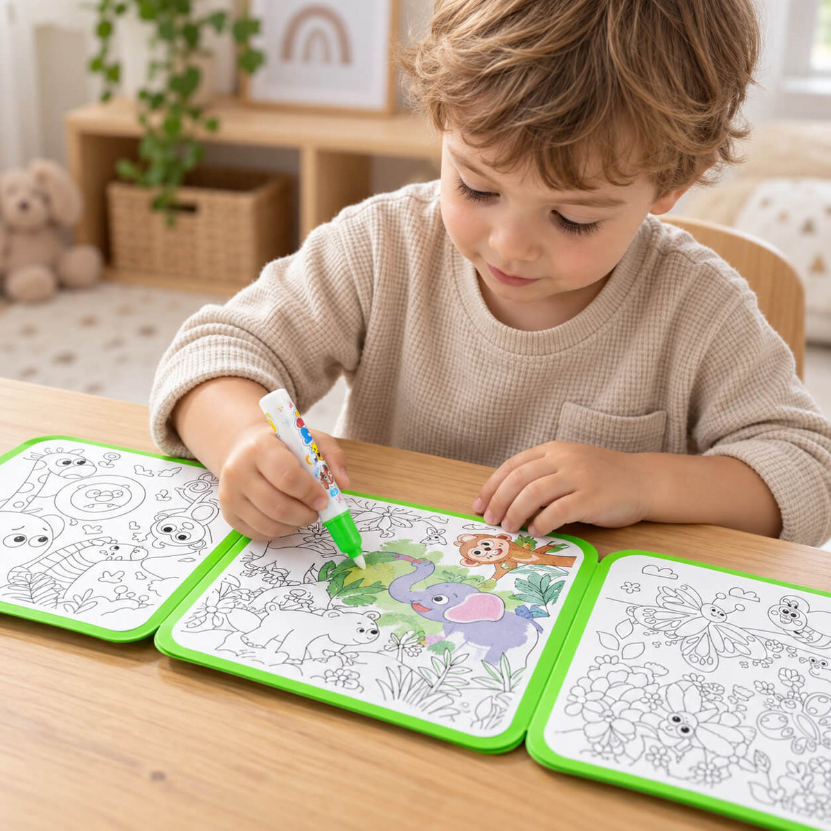 Couverture du livre de coloriage à l’eau réutilisable