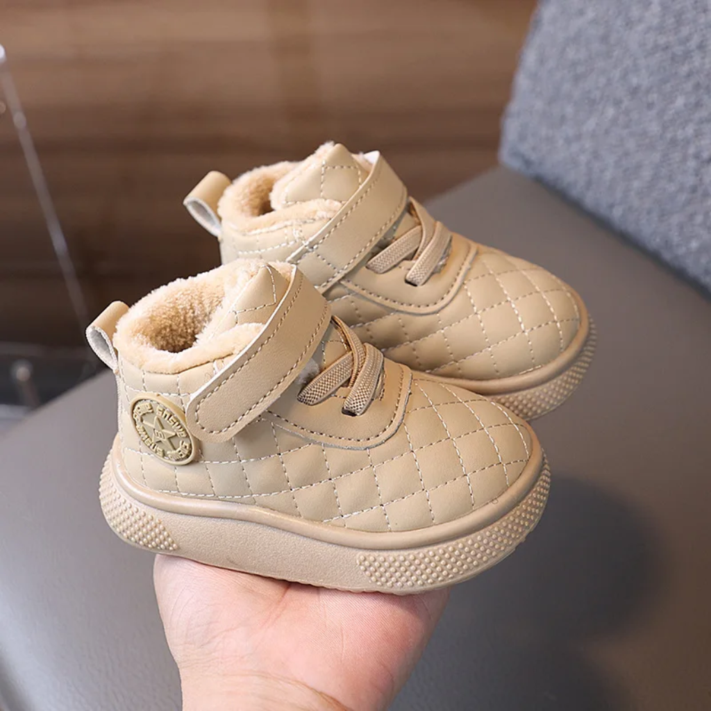 Bottes D’hiver Enfant Fourrées À Semelle Caoutchouc