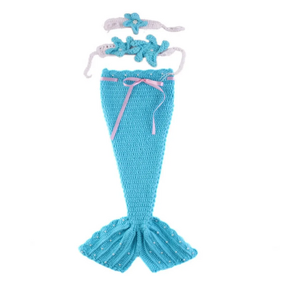 Costume De Sirène Pour Bébé Queue Tricotée
