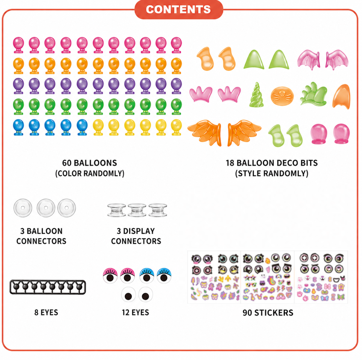 Kit de loisirs créatifs pour imaginer des personnages en ballons