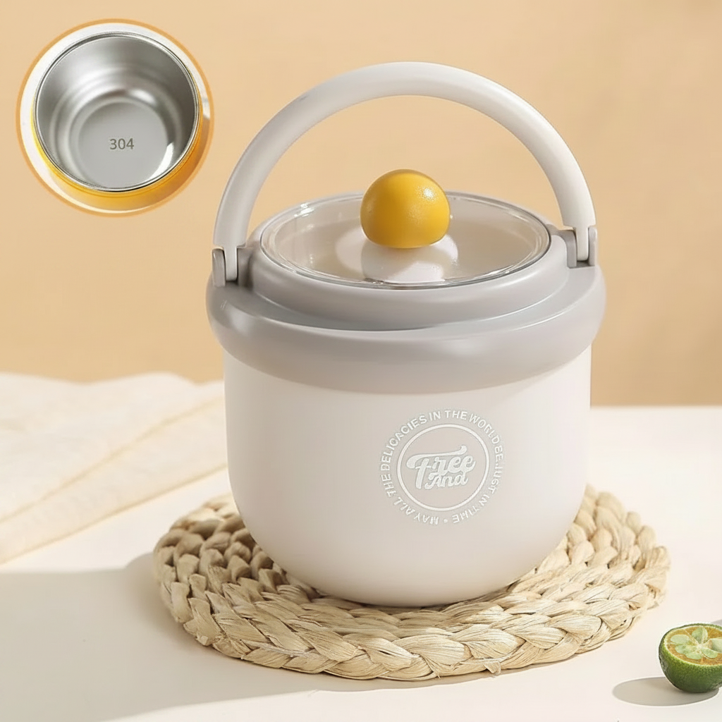 Bol Isotherme En Inox Avec Cuillère