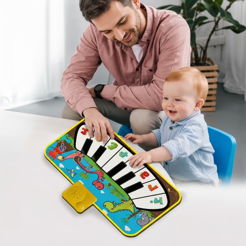 Vue d’ensemble du tapis piano musical pour enfants