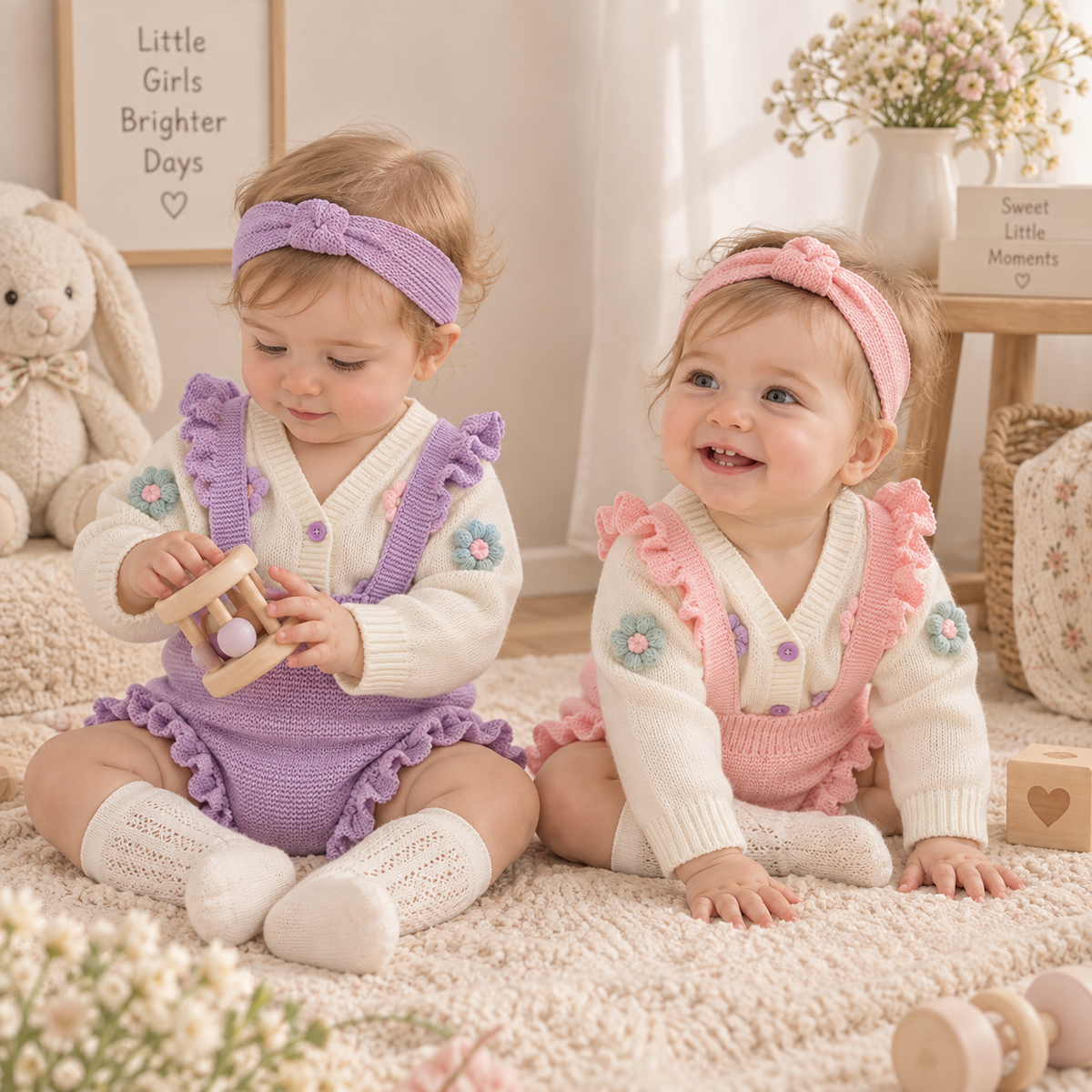 Gilet tricoté pour bébé avec fermeture pratique