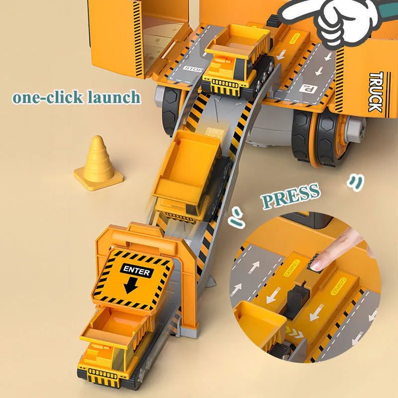 Enfant assemblant un modèle avec les outils du jeu