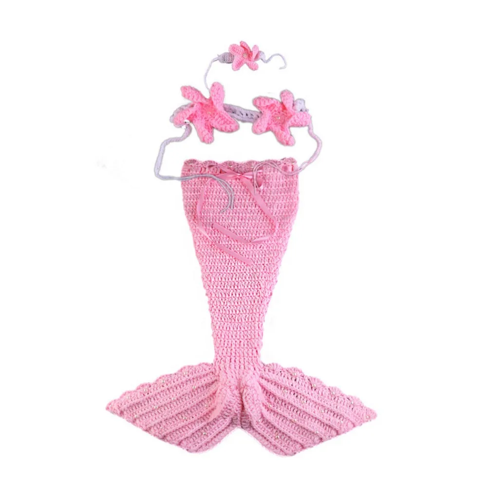 Costume De Sirène Pour Bébé Queue Tricotée