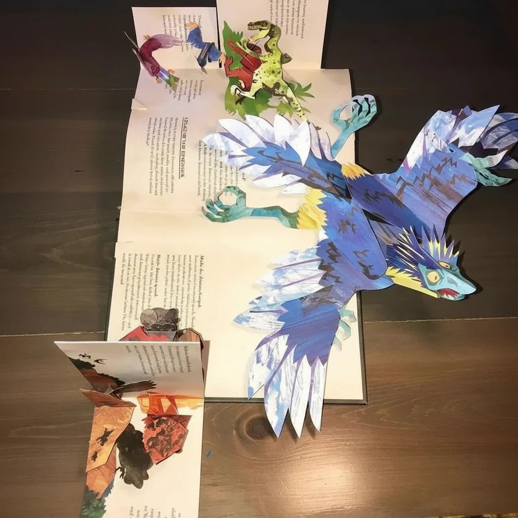 Pages robustes du livre pop-up pour enfants