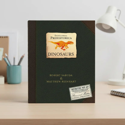 Détail d’un dinosaure en relief dans le livre pop-up