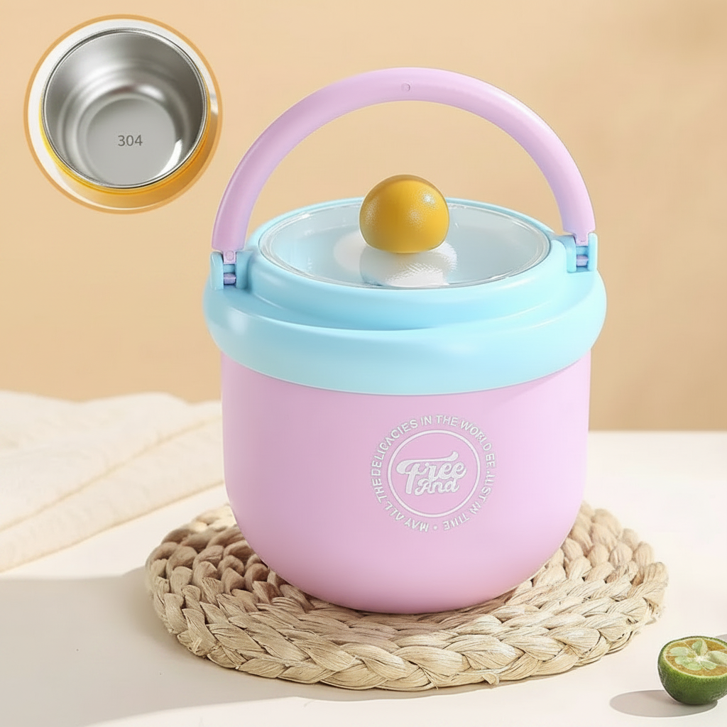 Bol Isotherme En Inox Avec Cuillère