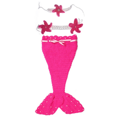 Costume De Sirène Pour Bébé Queue Tricotée