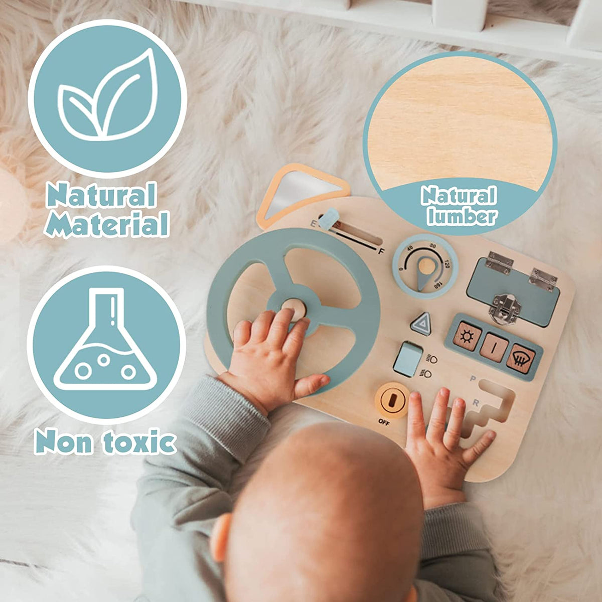 Jouet d’imitation Montessori en bois pour développer l’autonomie