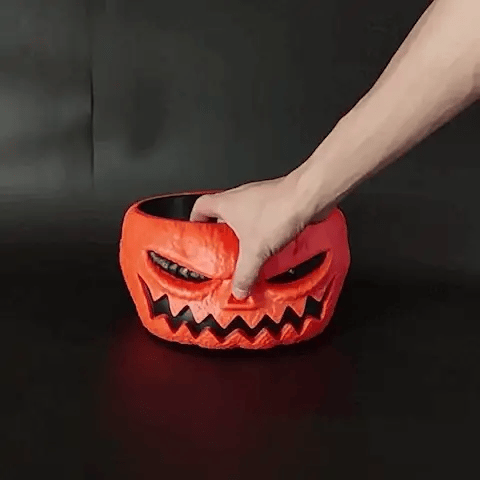 Bol À Bonbons Halloween Avec Main De Squelette