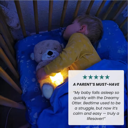 Peluche loutre présentée de dos