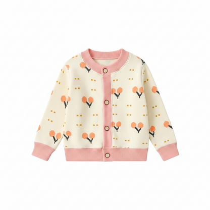 Gilet Tricoté Enfant À Motifs Colorés