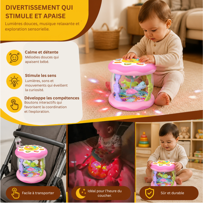 Jouet Musical Interactif Avec Lumières Et Berceuses