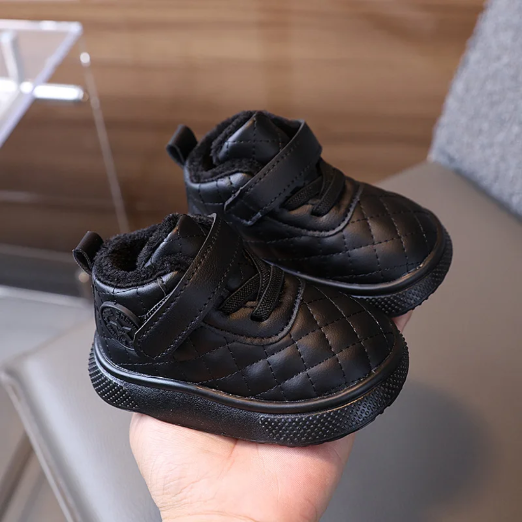 Bottes D’hiver Enfant Fourrées À Semelle Caoutchouc
