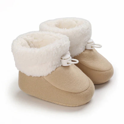 Bottines D’Hiver Bébé En Coton Doux 0 À 18 Mois