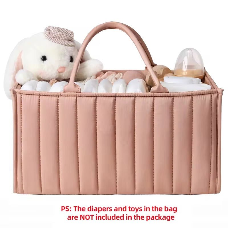 Caddy en coton pour organiser les essentiels de bébé au quotidien