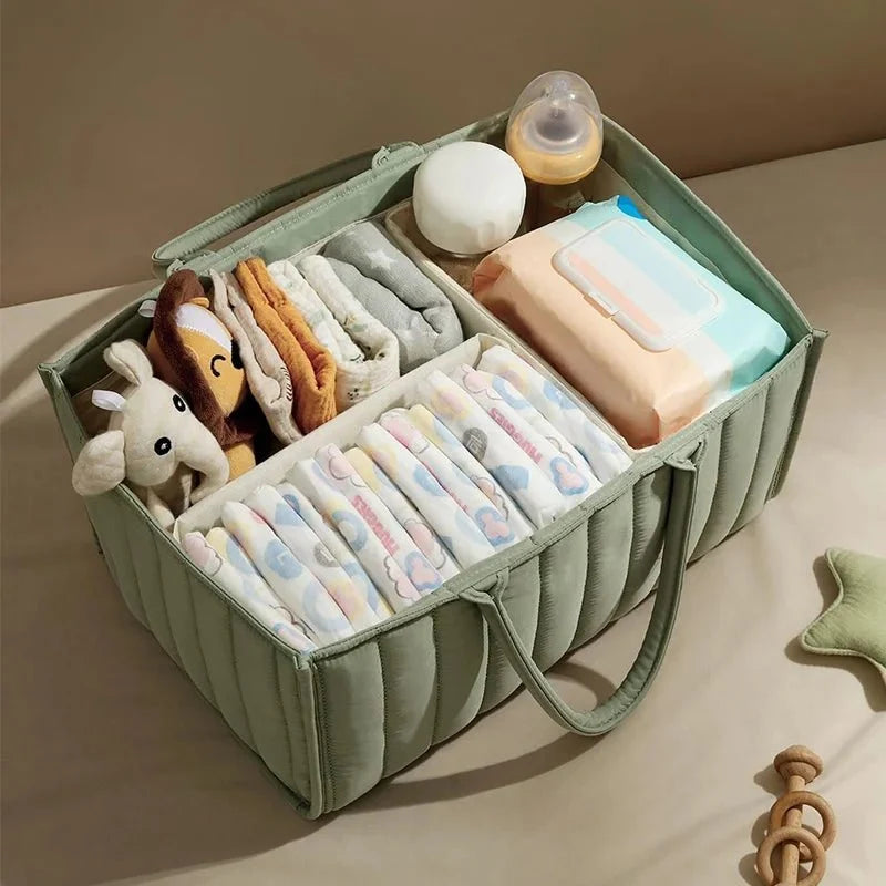 Caddy de rangement pour couches et essentiels de bébé
